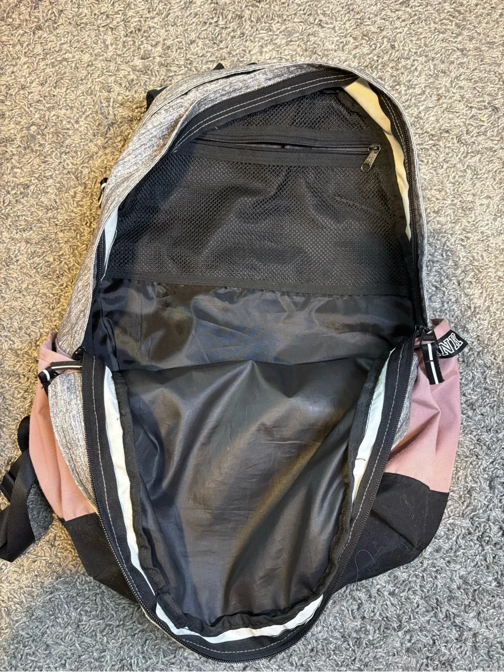 PINK Victoria's Secret Pink, Light Pink, Gray, Black Backpack